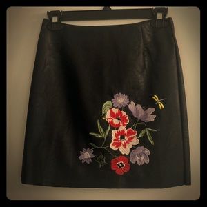 H&M Mini skirt faux leather New with tags